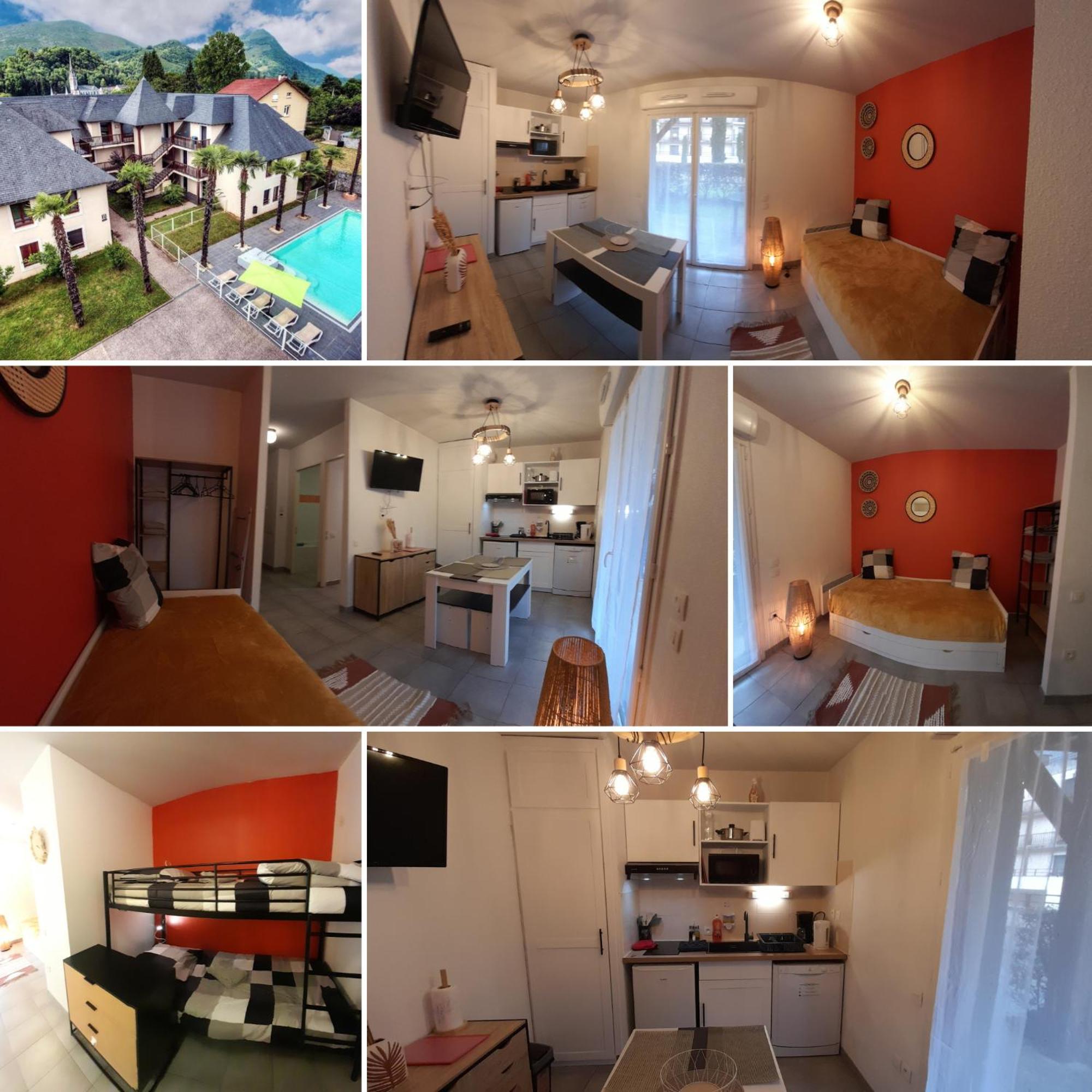 Appartement Du Chamois Roux, Dans Residence De Tourisme 3 Etoiles Lourdes Esterno foto